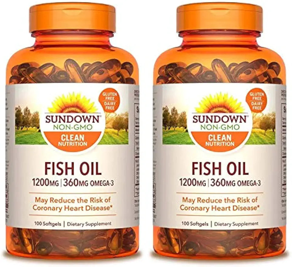 Fish Oil 1200 mg 100 Count Pack of 2 O18392