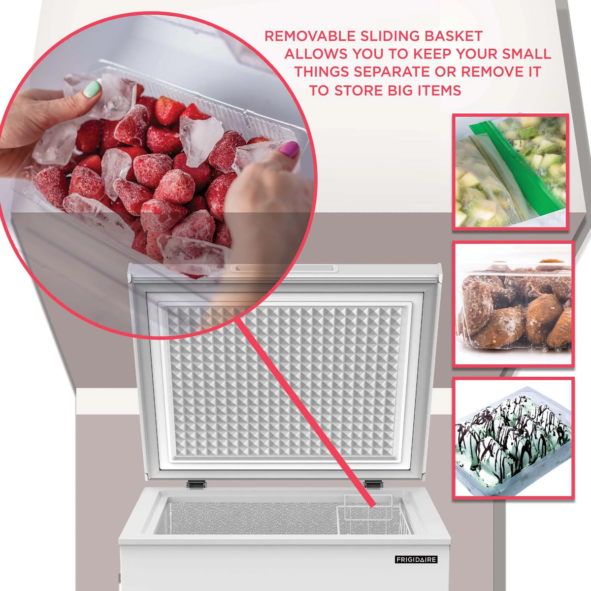 7.0 Cu. ft. White Chest Freezer E14062