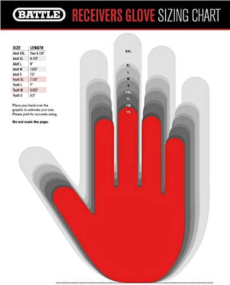 Football Gloves Large Black/White Y414