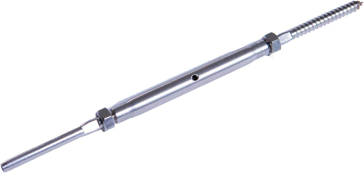 Stainless Steel Hand-Crimp Turnbuckle Tensioner for 1/8 Cable Railing (Lot of 10) C66284