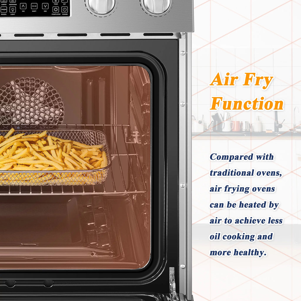 24 inch 2.9 Cu.ft Freestanding Electric Range with Convection Oven Y6248