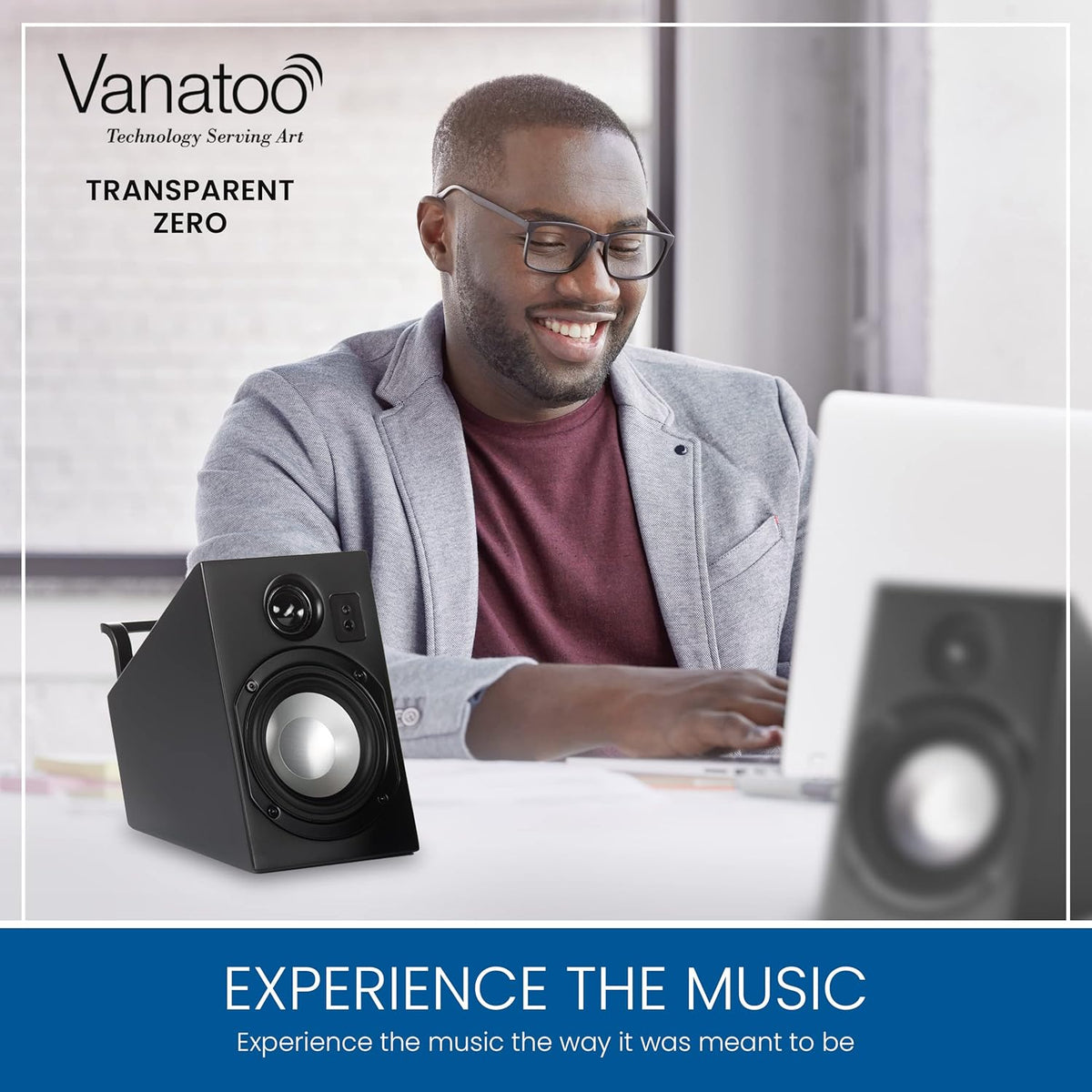 Black Set of 2 Powered Speakers X86432