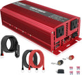 1500W Power Inverter Dual AC Outlets Dual USB DC 12V to 110V AC Car Inverter with Digital Display 4 External 40A Fuses T9021