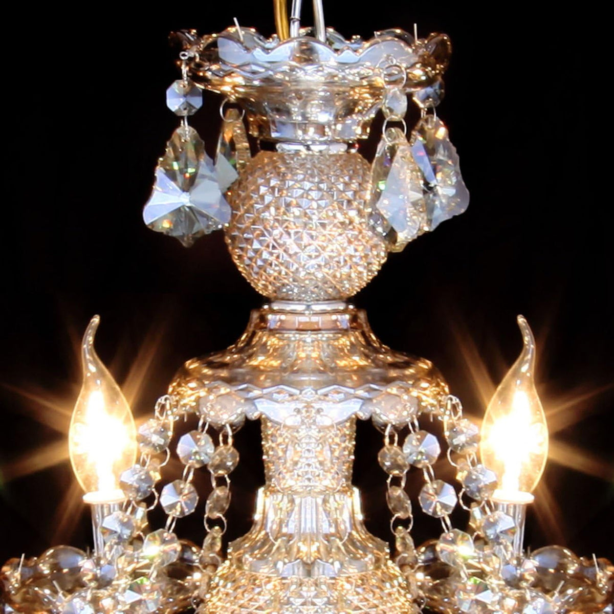 15 Lights Cognac K9 Crystal Chandelier U2824