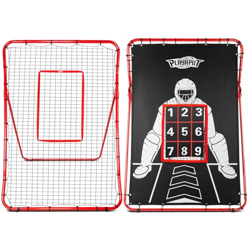 Adjustable Baseball Rebounder Net with Strike Zone Q7684