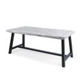 Light Grey Acacia Wood Rectangular Dining Table X689