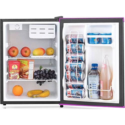 Black/Pink Trim Compact Refrigerator O4972