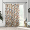 Multicolor Jacquard Pinch Pleat Curtain Panels C84074
