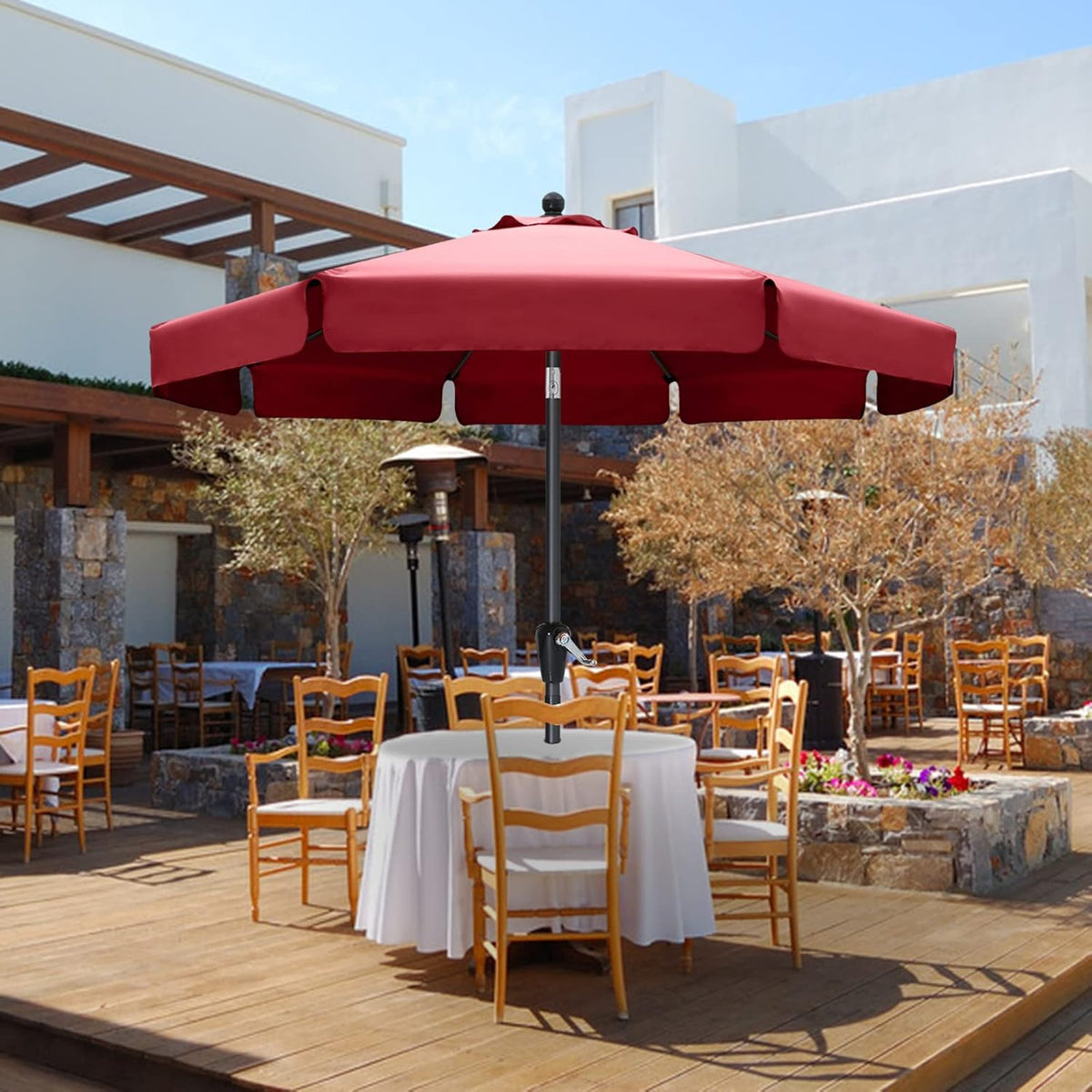 10' Blue Patio Umbrellas S8427