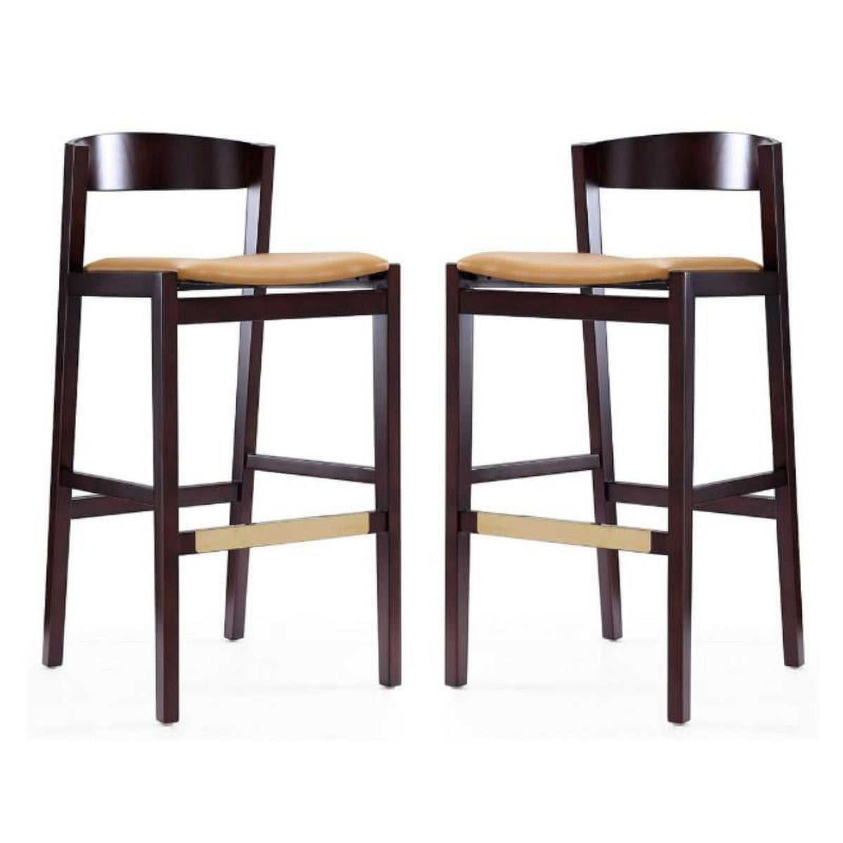 Faux Leather Barstool Set of 2 S616614