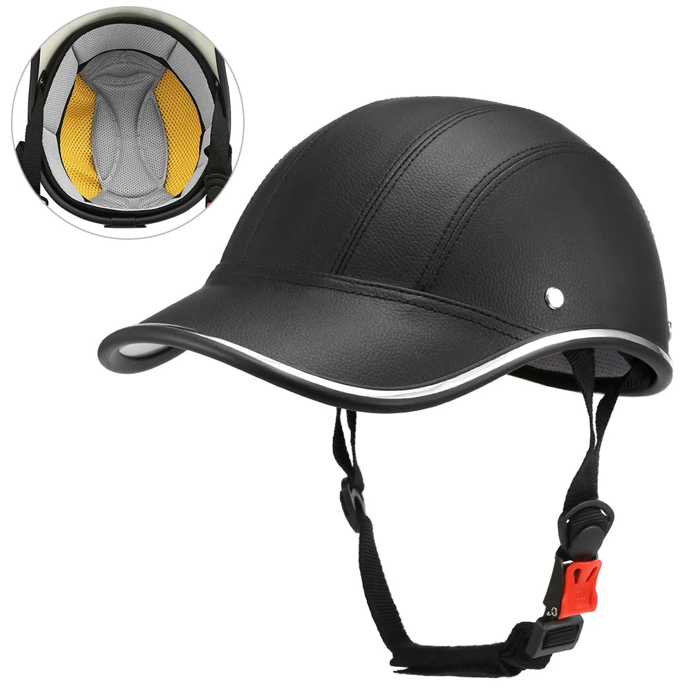 Cycling Safety Helmet Baseball Hat for Motorcycle Bike Scooter J848