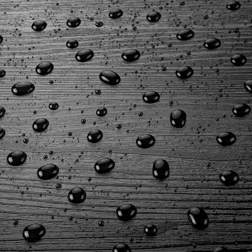 Black Peel and Stick Vinyl Floor Tile 18-Planks 6x36 P448