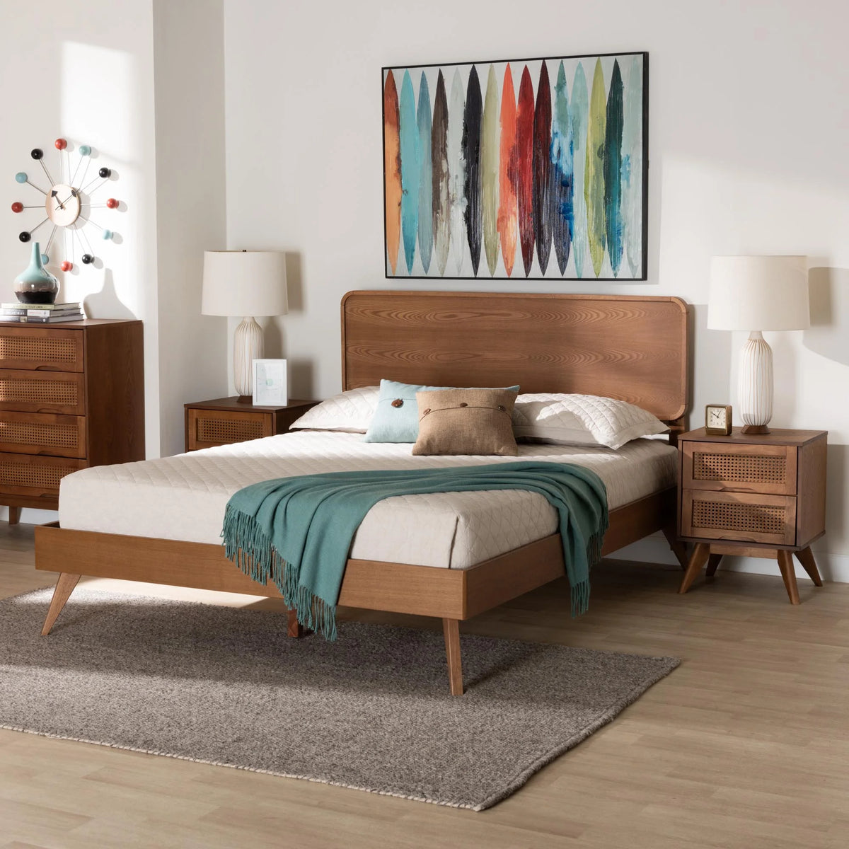 3-Piece Walnut Brown Bedroom Set E616286