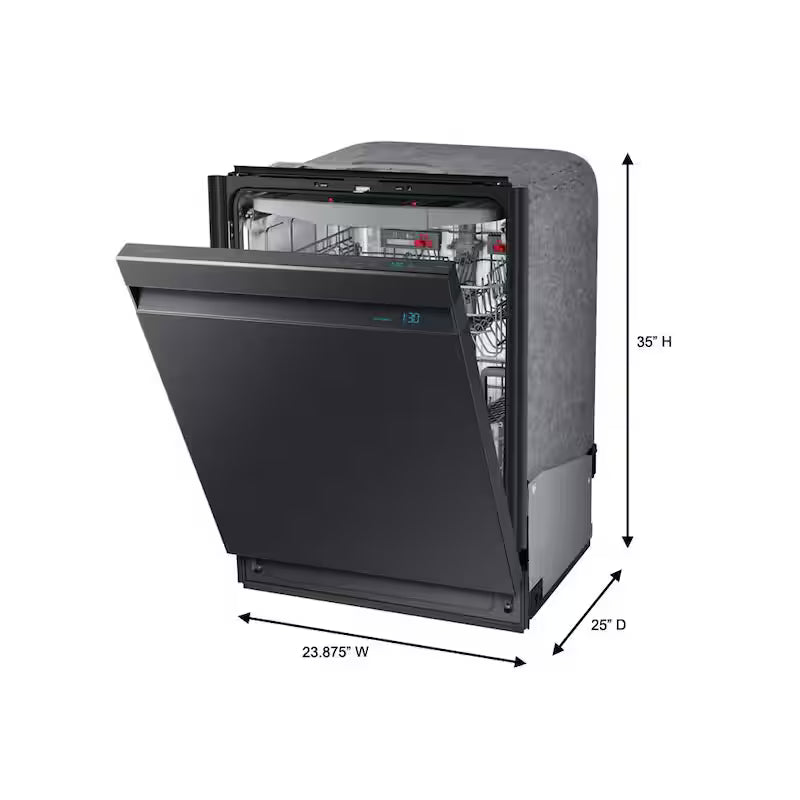 Black Stainless Steel Dishwasher with 3rd Rack Q6912