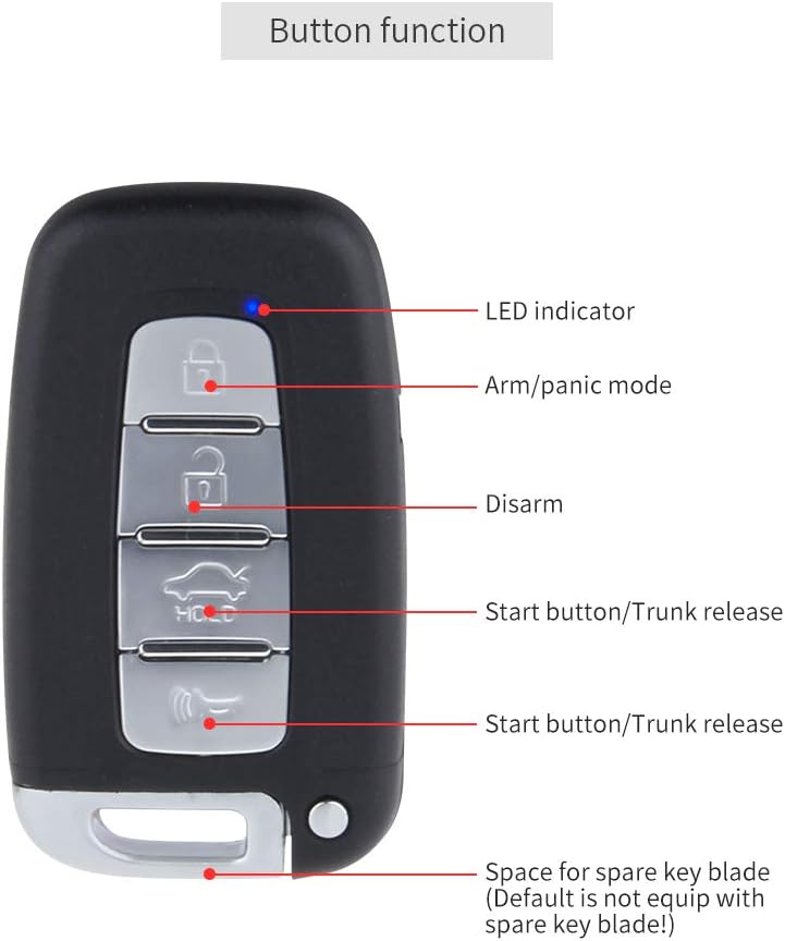 Rolling Code Universal PKE Car Alarm System L899604