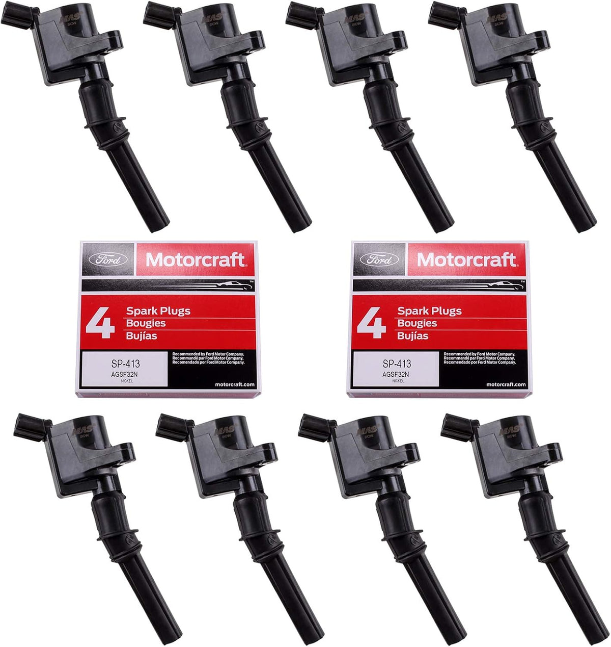 Ignition Coils and Spark Plugs Pack of 8 Pack of 2 X6262
