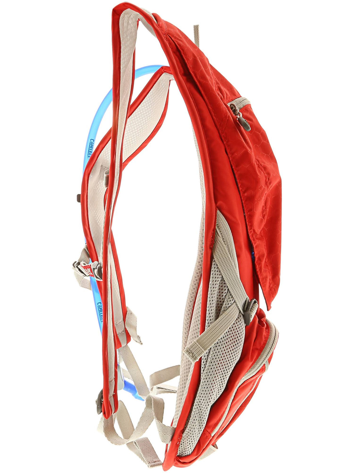 Racing Red Silver 5 Liter Hydration Backpack N4604