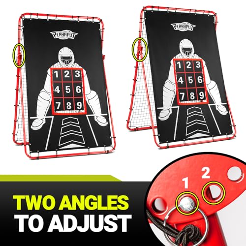 Adjustable Baseball Rebounder Net with Strike Zone Q7684