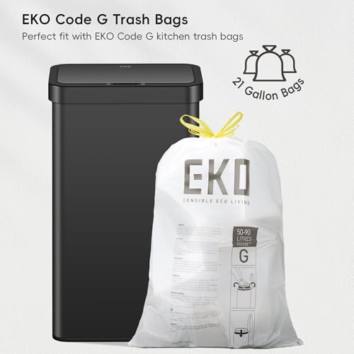 Brushed Stainless Steel Touchless Motion Sensor Trash Can, 50 Liter S3169