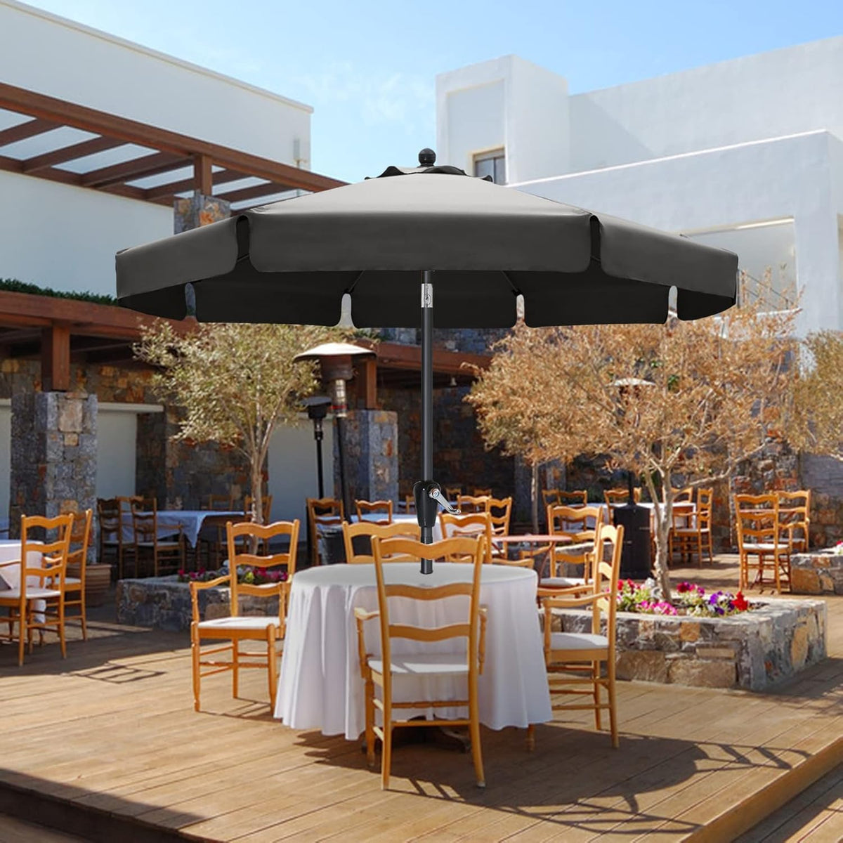 10' Blue Patio Umbrellas S8427
