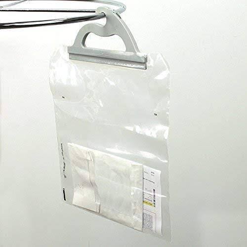 Hanging Storage Bags, 15-Pack of 10 x 12.5-inch Clear Plastic Bags S252517