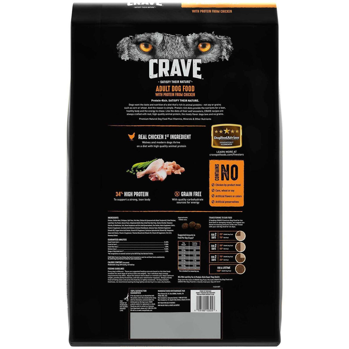 Grain Free Adult Dry Dog Food with Protein U3168