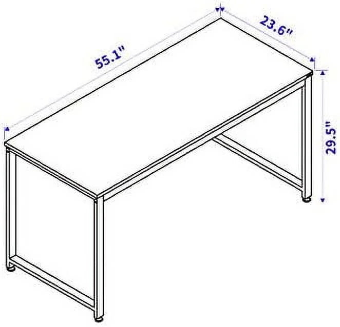 55.1" Computer Writing Desk with Metal Frame M70594