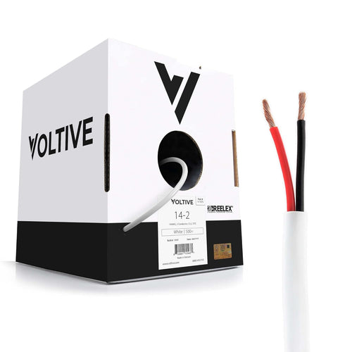 16 AWG 4 Conductor UL Listed CL2/CL3 Oxygen-Free Copper 500 Foot Bulk Cable White Y32053