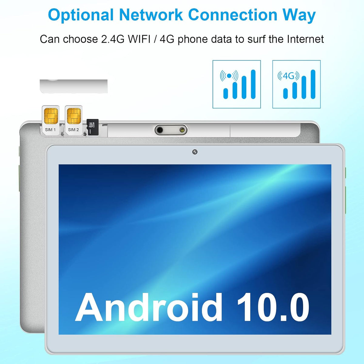 10 inch Android Tablet with 32GB ROM 4G Phone Call J89310