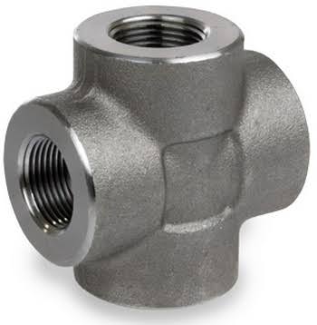 Forged Carbon Steel 1 1/4 in. Threaded Cross Pipe Fitting N29654