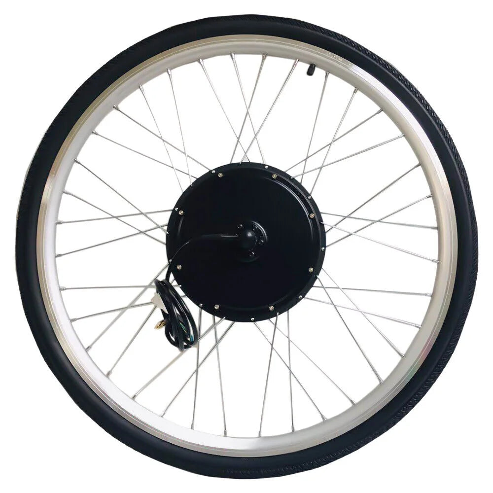 28'' Electric Bicycle Conversion Rear Wheel Kit Bike Motor 48V 1000W E476