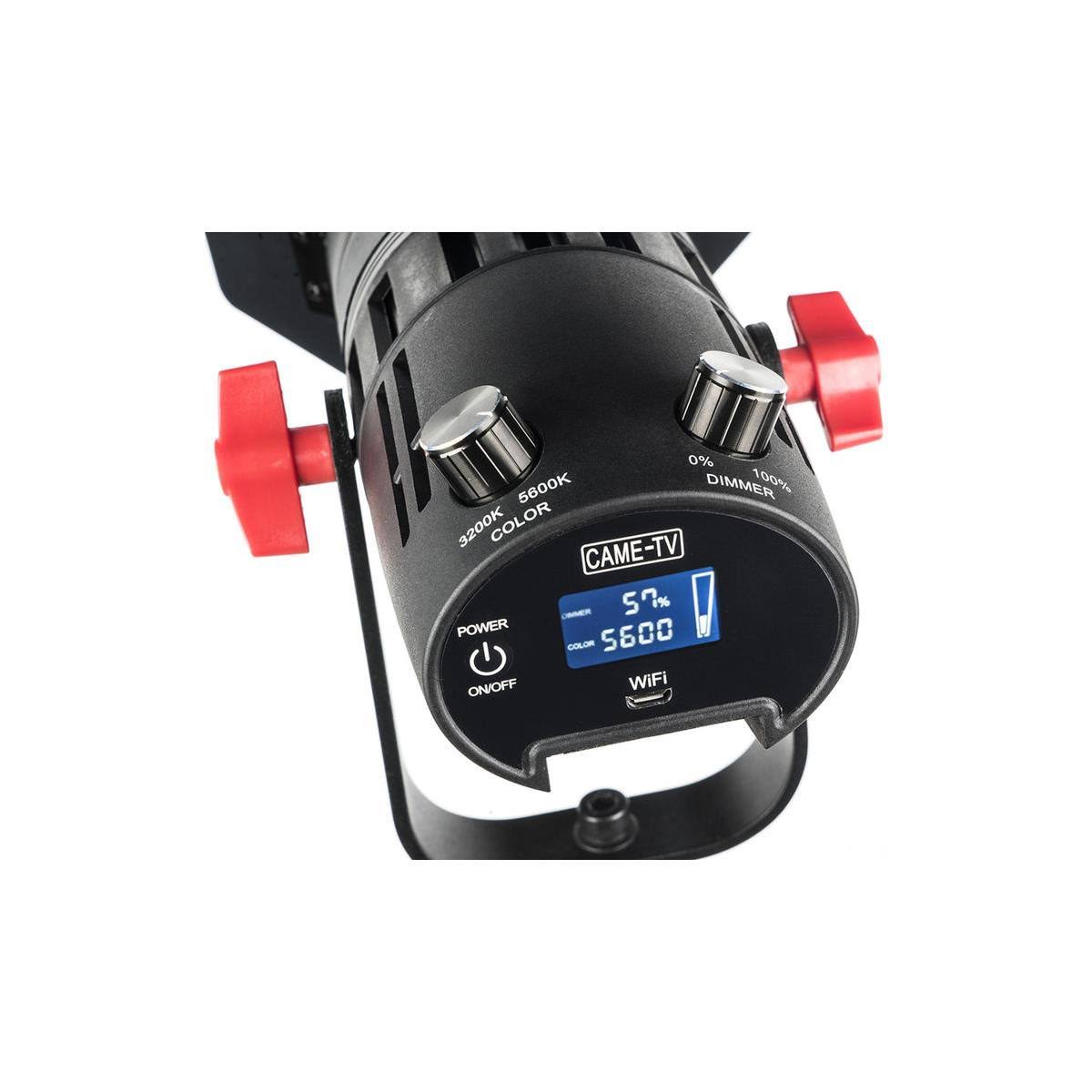 55W Bi-Color Fresnel LED Light with Carry Bag M642