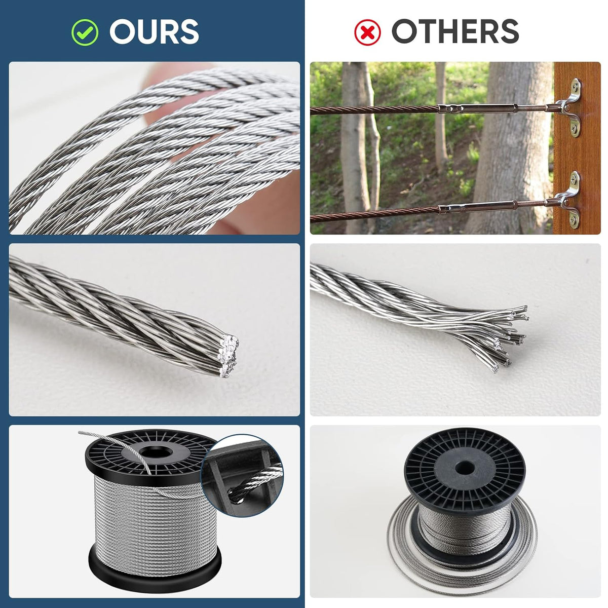 1/8 300ft Stainless Steel Wire Rope Aircraft Cable T943
