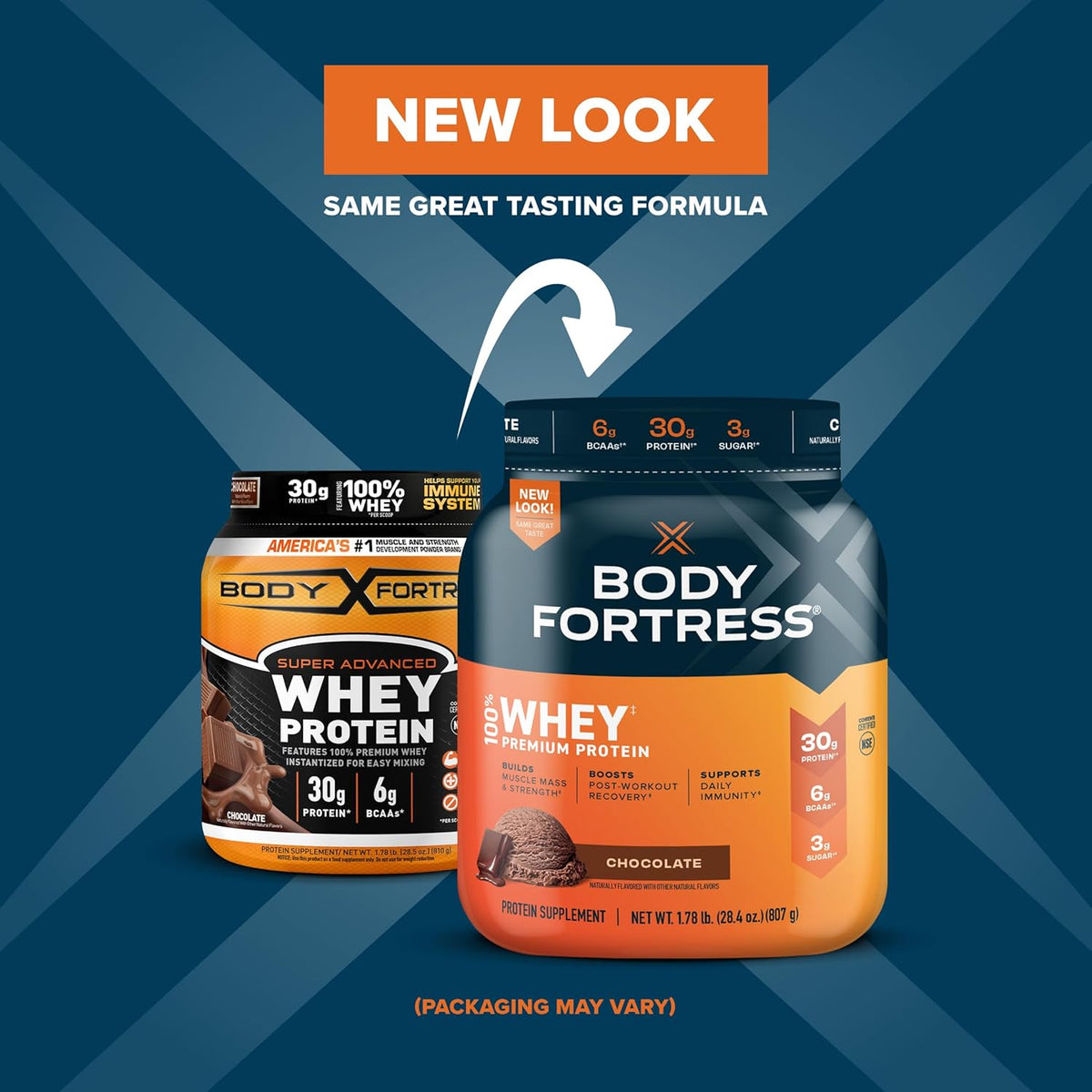 Chocolate Whey Protein Powder 1.78lbs and Chocolate Peanut Caramel Protein Bars 12 Count 1.76oz B1717