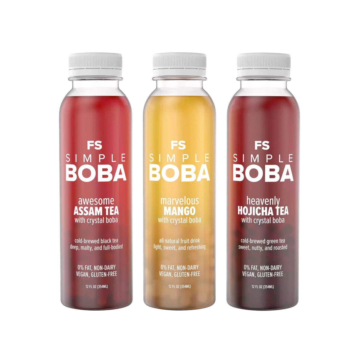 12-Pack of 12oz Bottles Boba Tea Starter Pack D669035