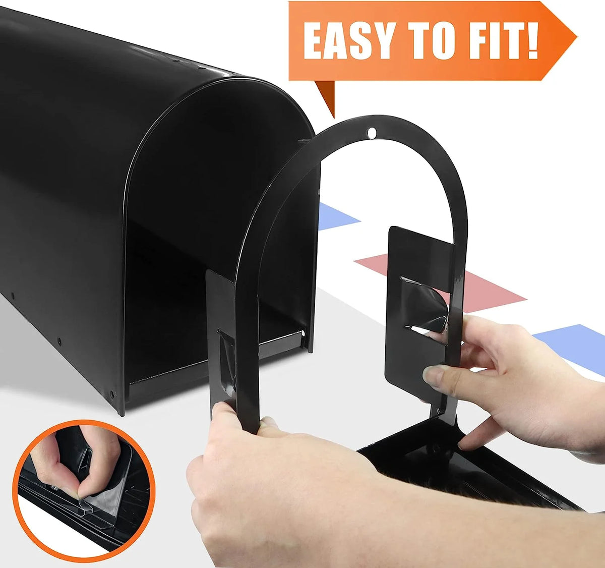 Aluminum Mailbox Door with Magnet Closure O129715