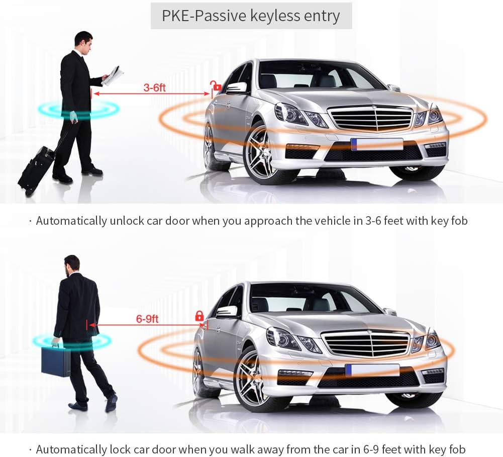 Rolling Code Universal PKE Car Alarm System L899604