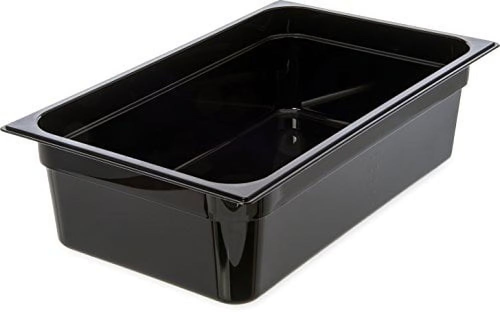 Black Polycarbonate Food Pan Full-Size 6" Deep W881957