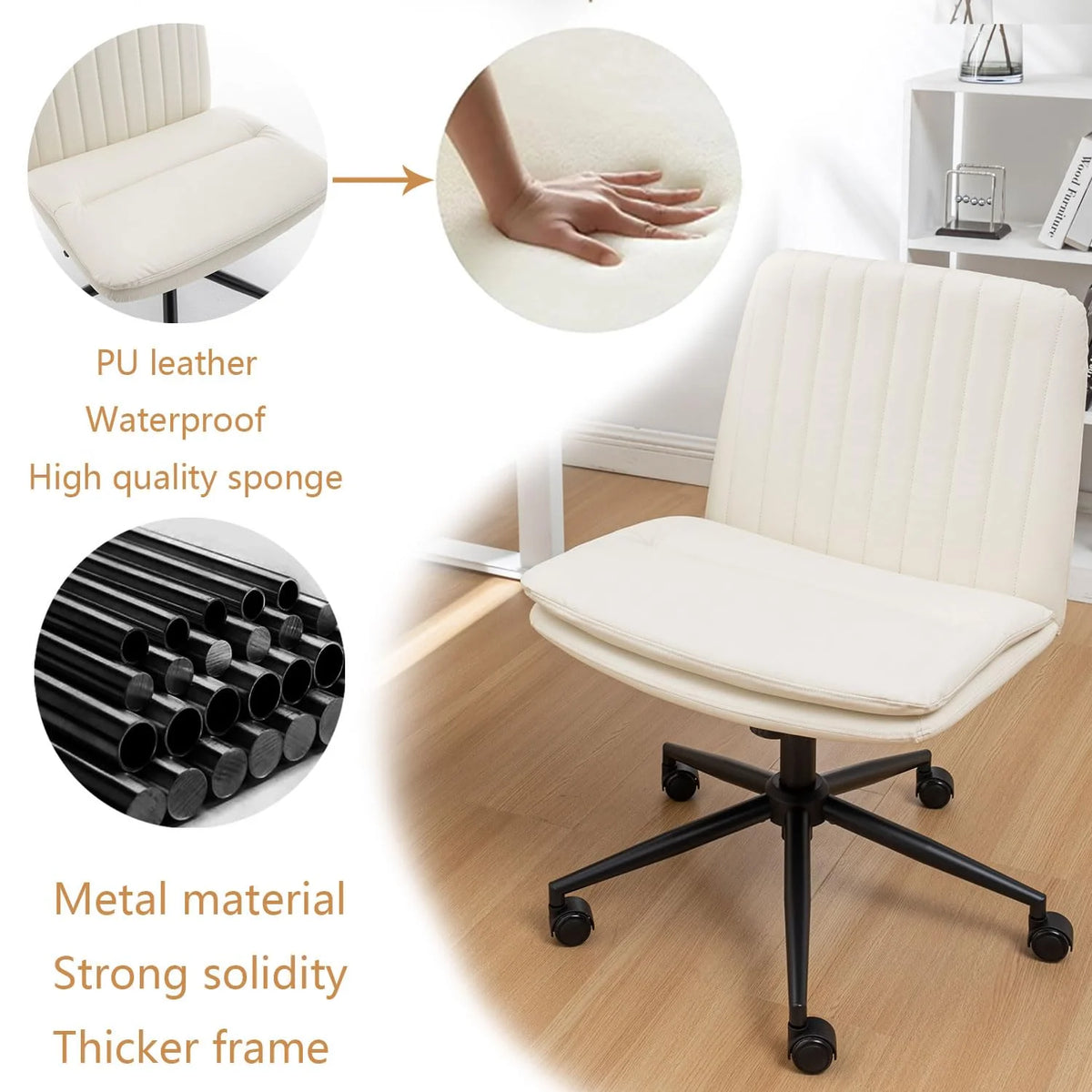 Criss Cross Chair with Wheels A62364