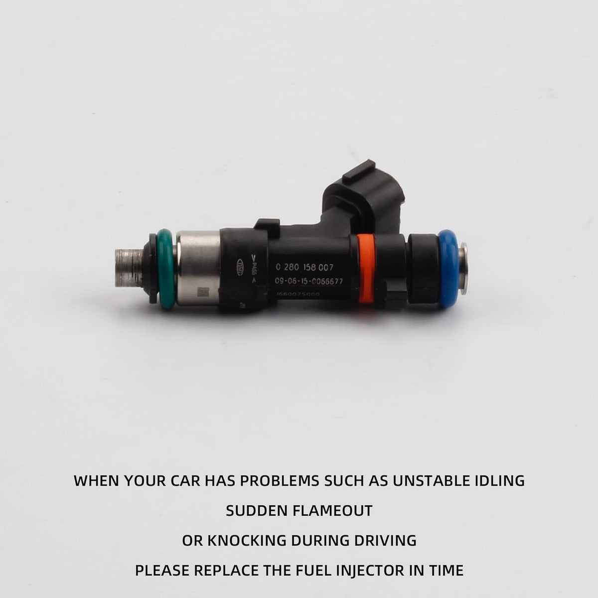 12 Holes 8 pcs Gasoline Fuel Injectors Set F613