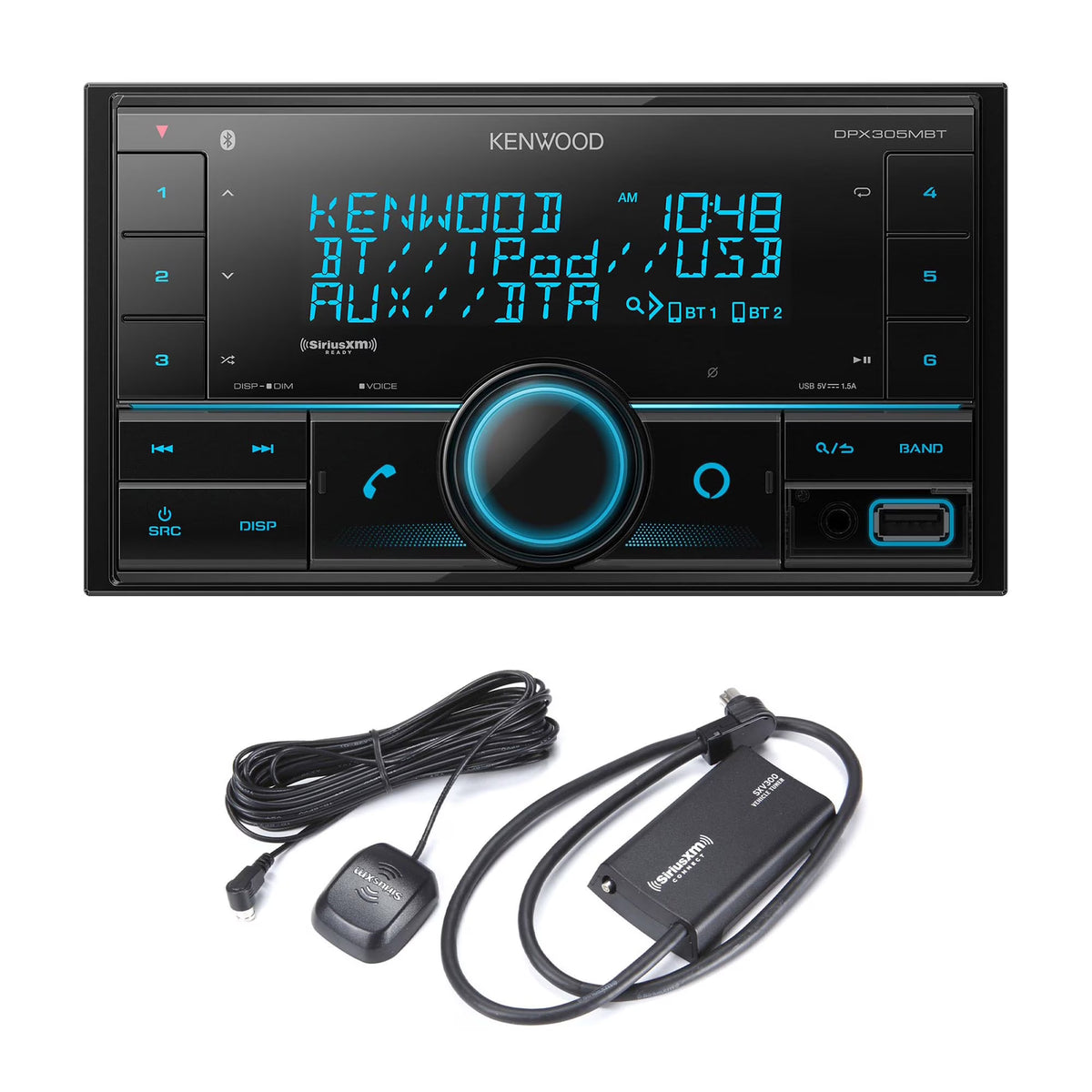 Double DIN Digital Media Receiver with Bluetooth USB V96982