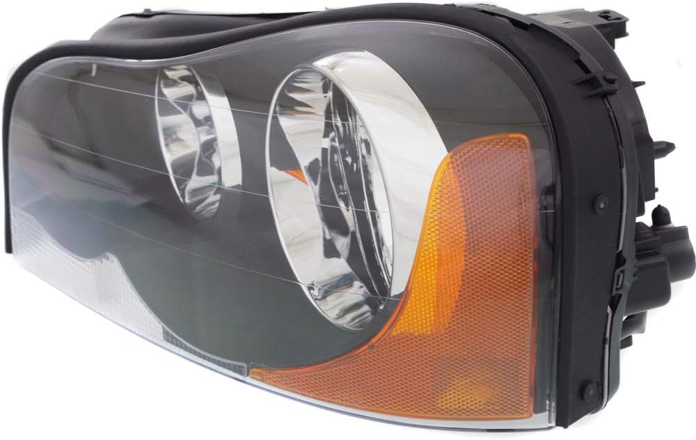 Headlight Assembly Driver and Passenger Side Halogen with Bulbs B181536