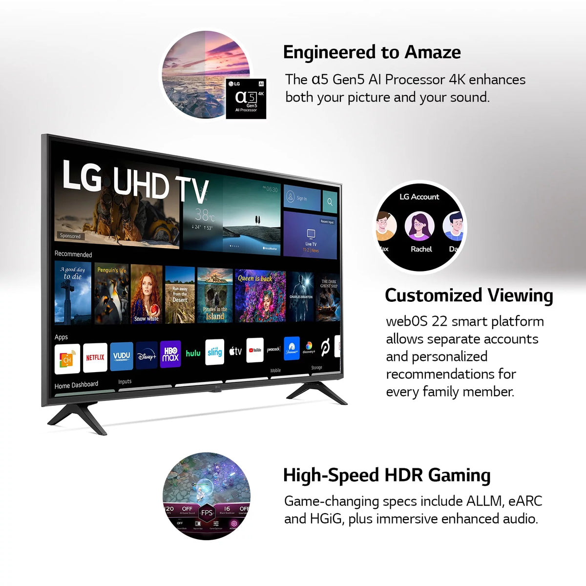 86” 4K UHD Smart TV G587