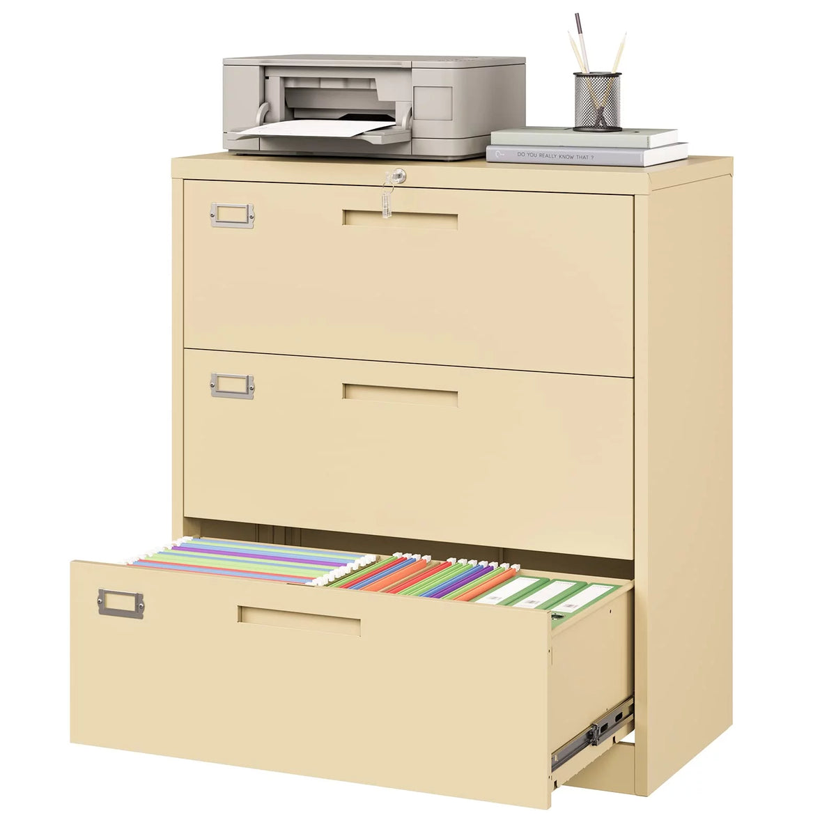 3 Drawer Metal File Cabinet with Lock X315