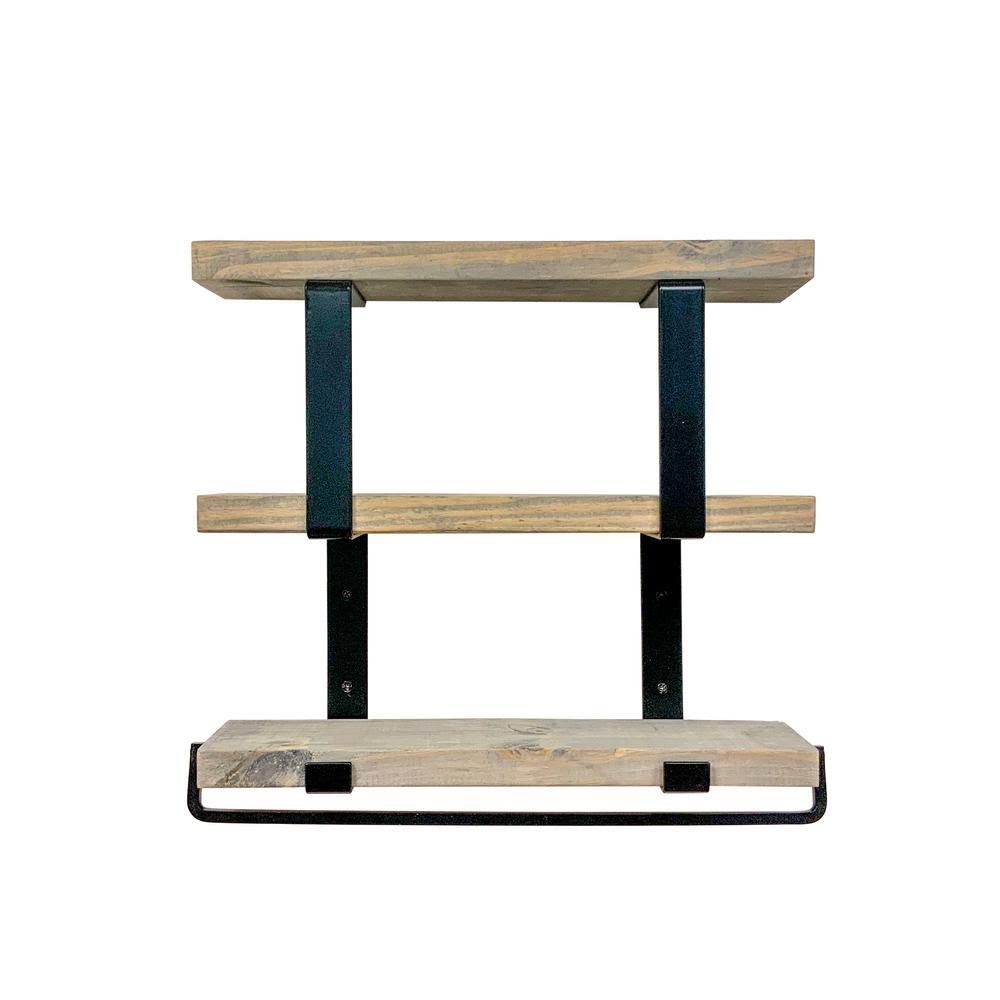 Gray Tiered Decorative Wall Shelf K511917