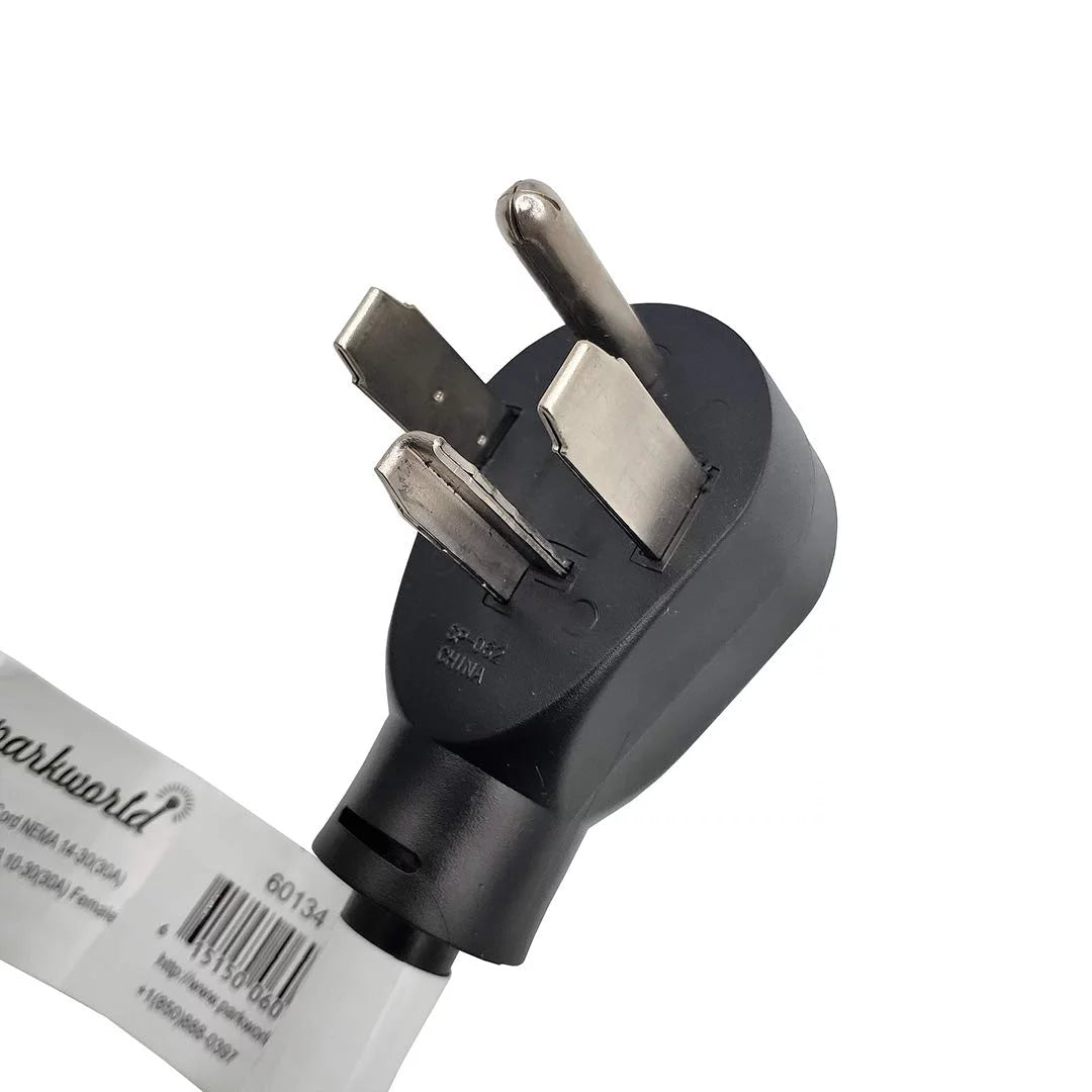 Dryer Adapter Cord NEMA 14-30P to 10-30R, 30A, 250V, 1.5FT E315