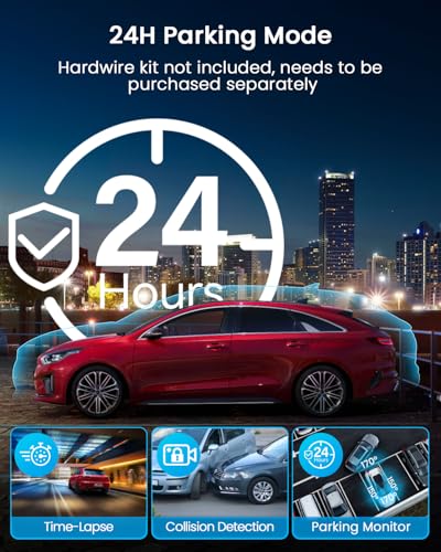 4 Channel Dash Cam 360° View 1080P with 128GB SD Card E100081