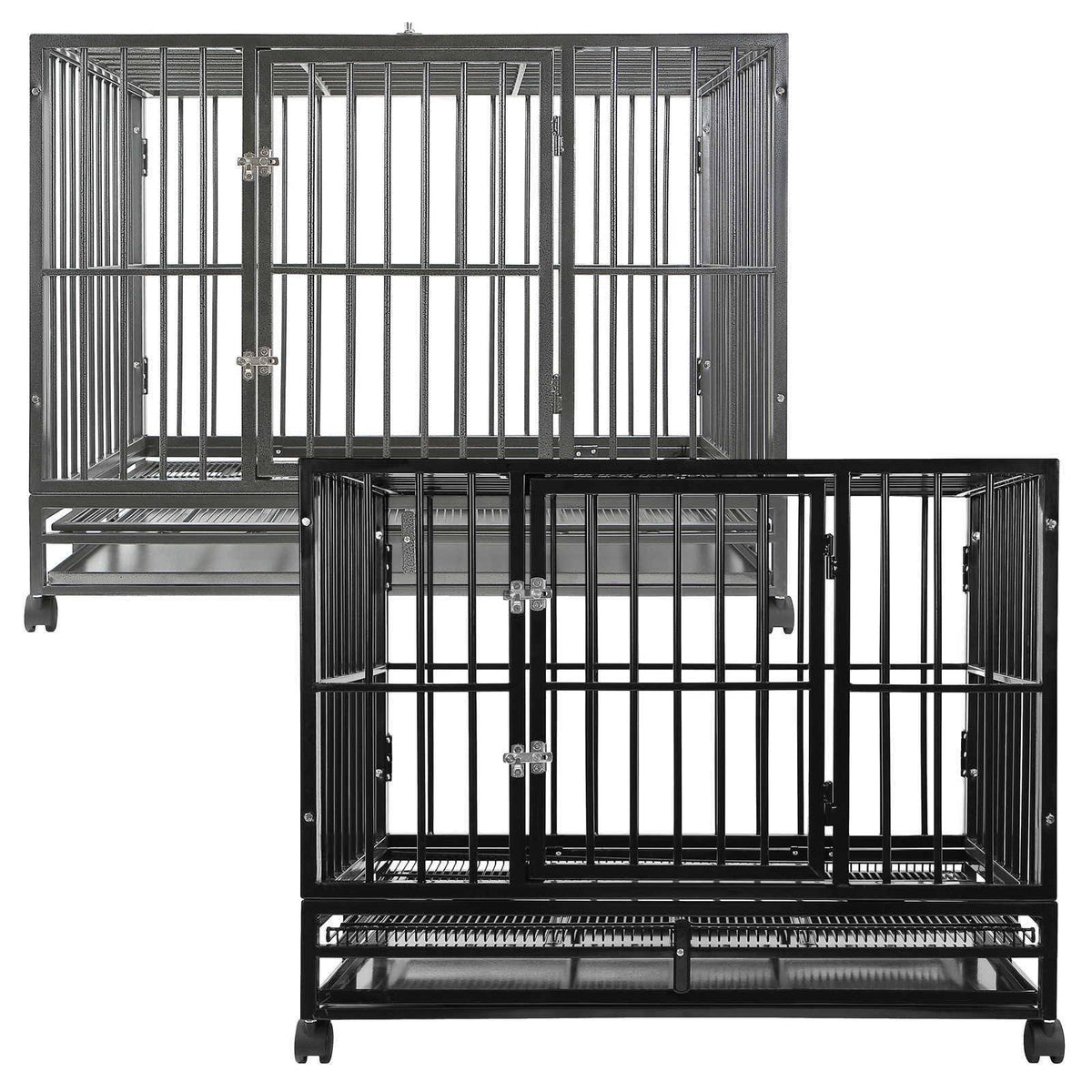 36x22 Medium Heavy-Duty Dog Crate Cage with Tray T95274