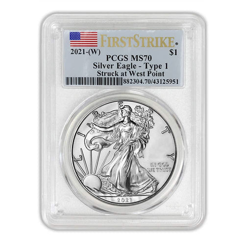 1 oz Silver American Eagle Coin MS-70 Type 1 C478015