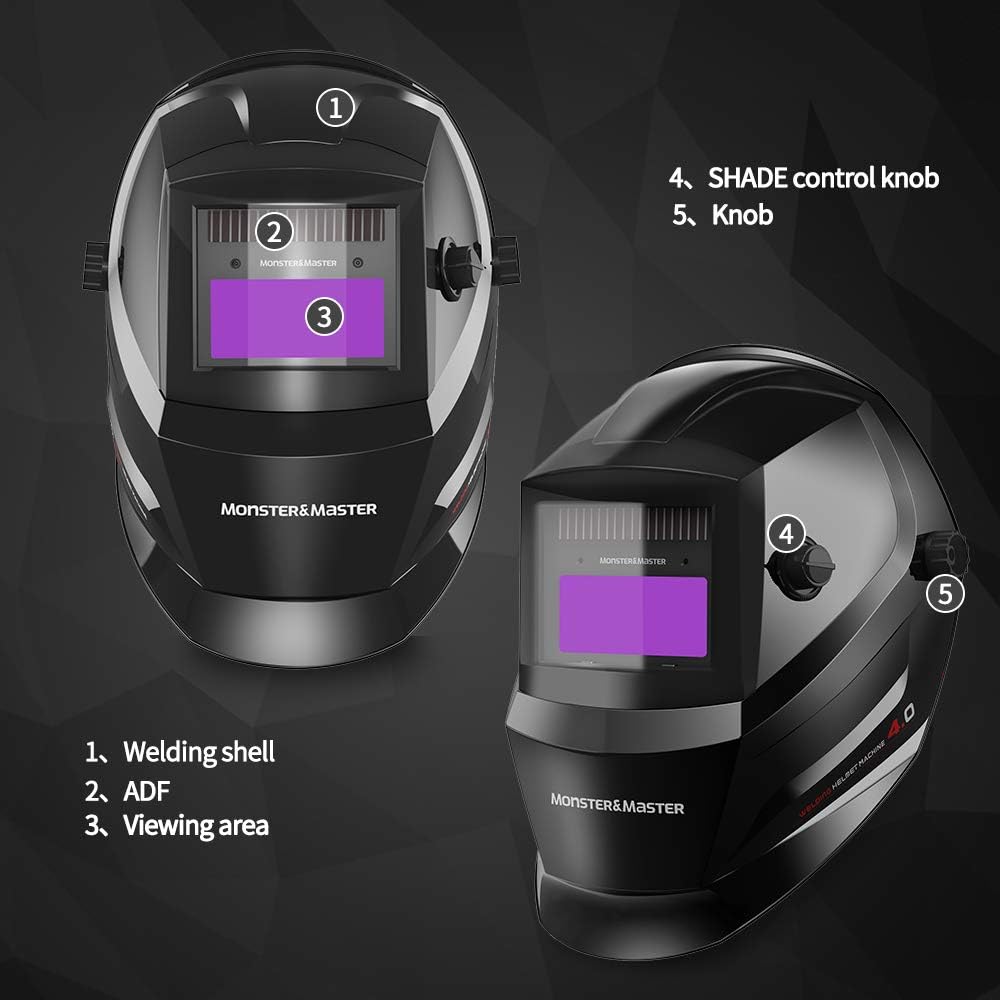 Auto Darkening Welding Helmet, Pack of 2 N260